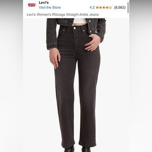 Levi’s women’s ribcage straight ankle jeans